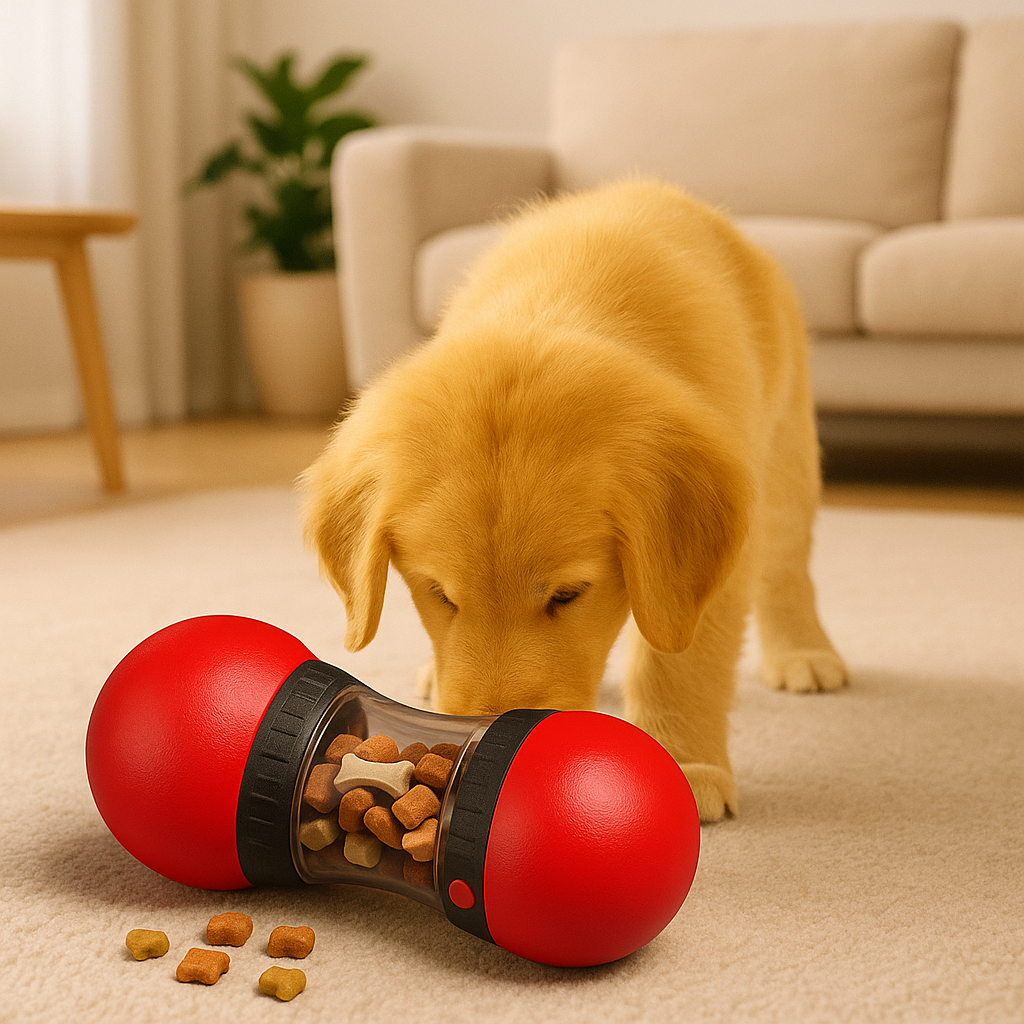 Brinquedo Interactivo para Cães com Dispensador de Ração/Petiscos